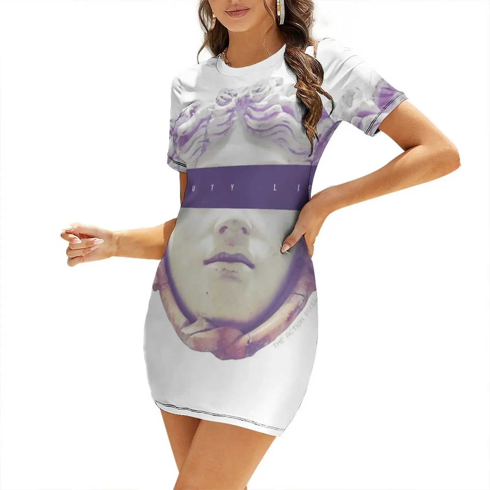 

Beauty Lies Short-Sleeved Dress ceremony dresses dresses summer woman 2026 women party dresses