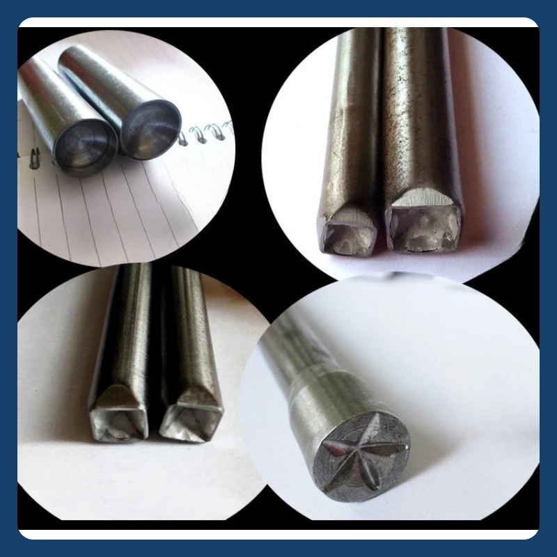 

7mm-22mm Mushroom Domed/Square Rivet Setting Tool High Quality Home Hand Punching Tools for Leather Craft Garment Shoe Hat DIY