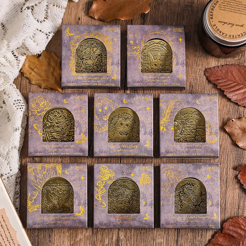 

8 styles 1 pc Metal clip long tail clip European vintage ledger clip bill clip Scrapbooking Material handmade Diary Album