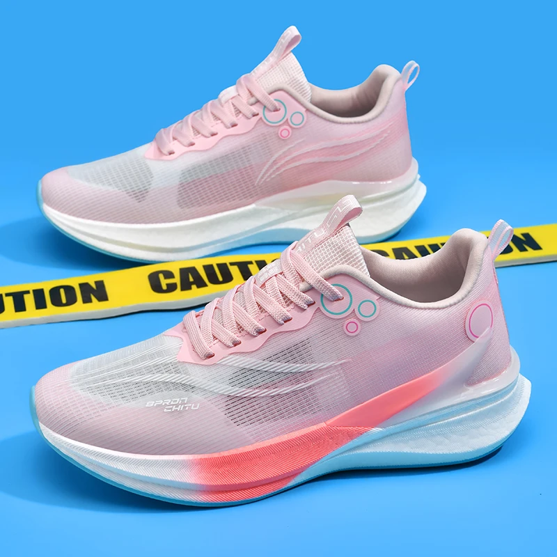 Running Shoes for Men Carbon Plate Professional Racing Marathon Training Running Sneakers Shock Absorption Sport Shoes for Women