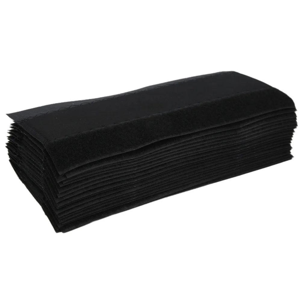 20PCS Neoprene Fabric Bike Frame Protective Casing with Hook&loop Lightweight Bike Frame Protector Black 22*11cm view 4