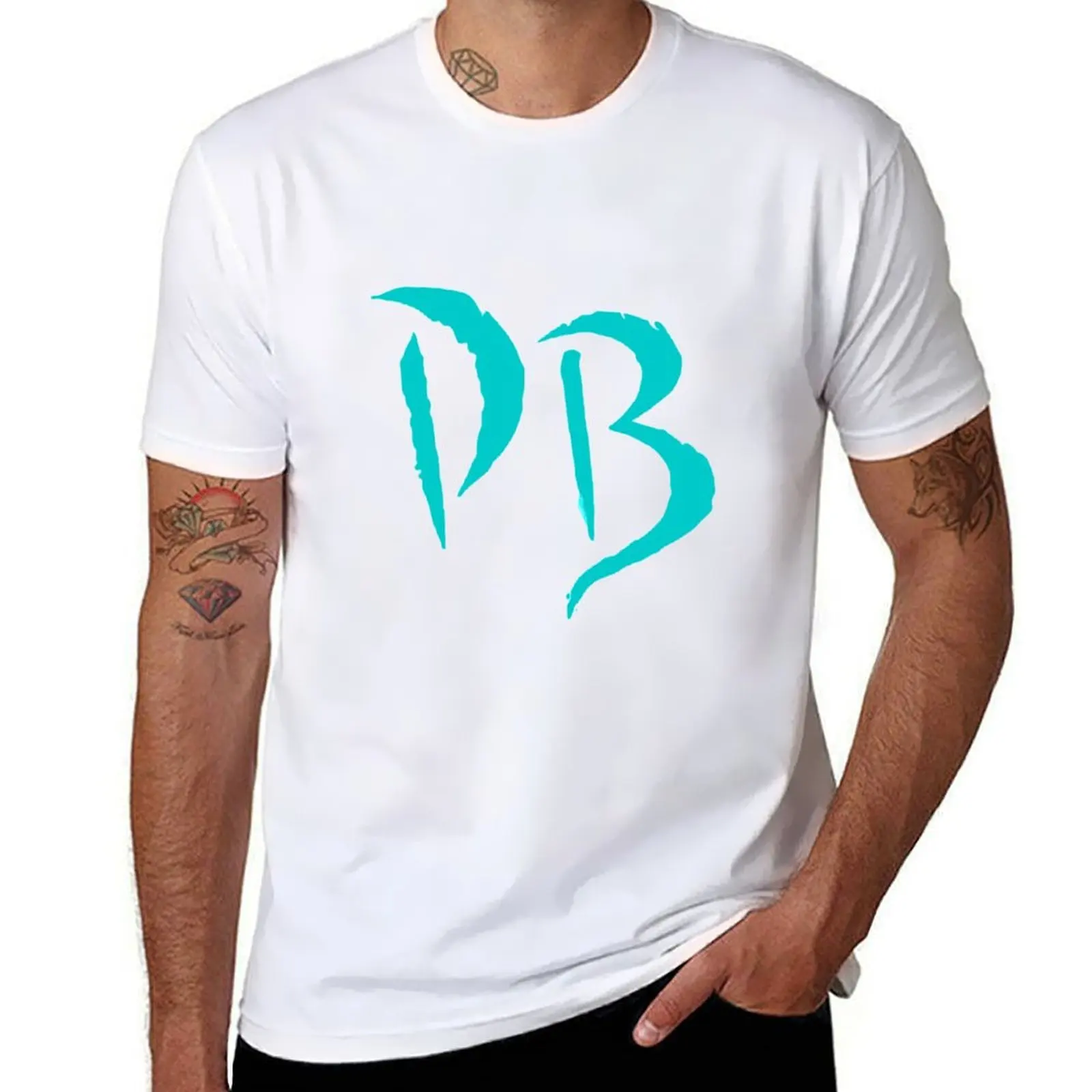 

Dangie Bros Merch Db Blue Mini T-Shirt anime tshirt t shirt for man 100 percent cotton T-Shirt