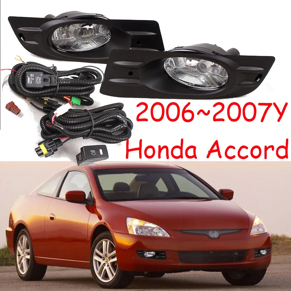 

car bumper headlight for Honda-Accord fog light 2pcs door version 2006~2007y car accessories halogen bulb auto headlamp