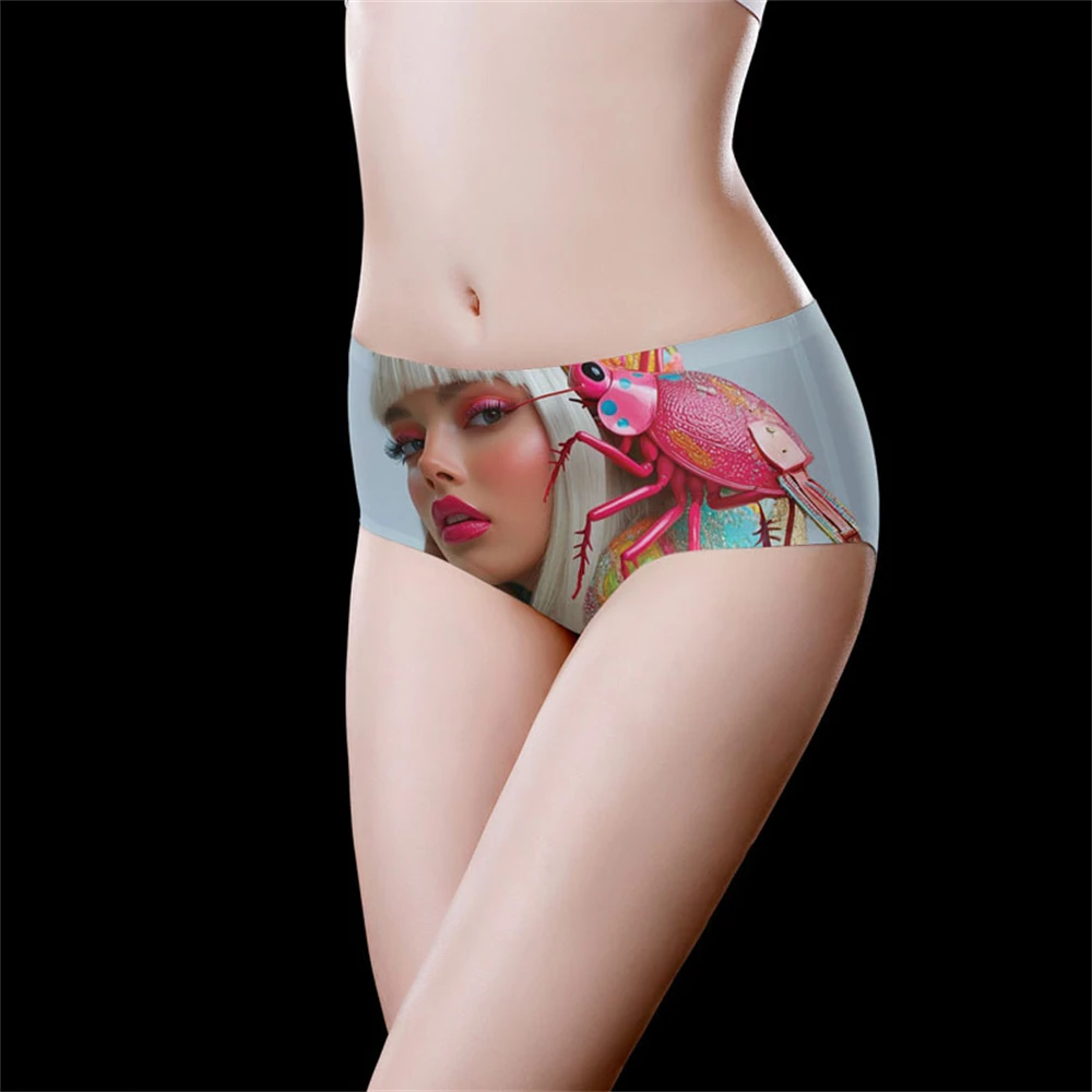 

1 шт., сексуальное женское нижнее белье из ледяного шелка, бесшовное нижнее белье, женские треугольные брюки со средней талией, дышащие и телесные ощущения