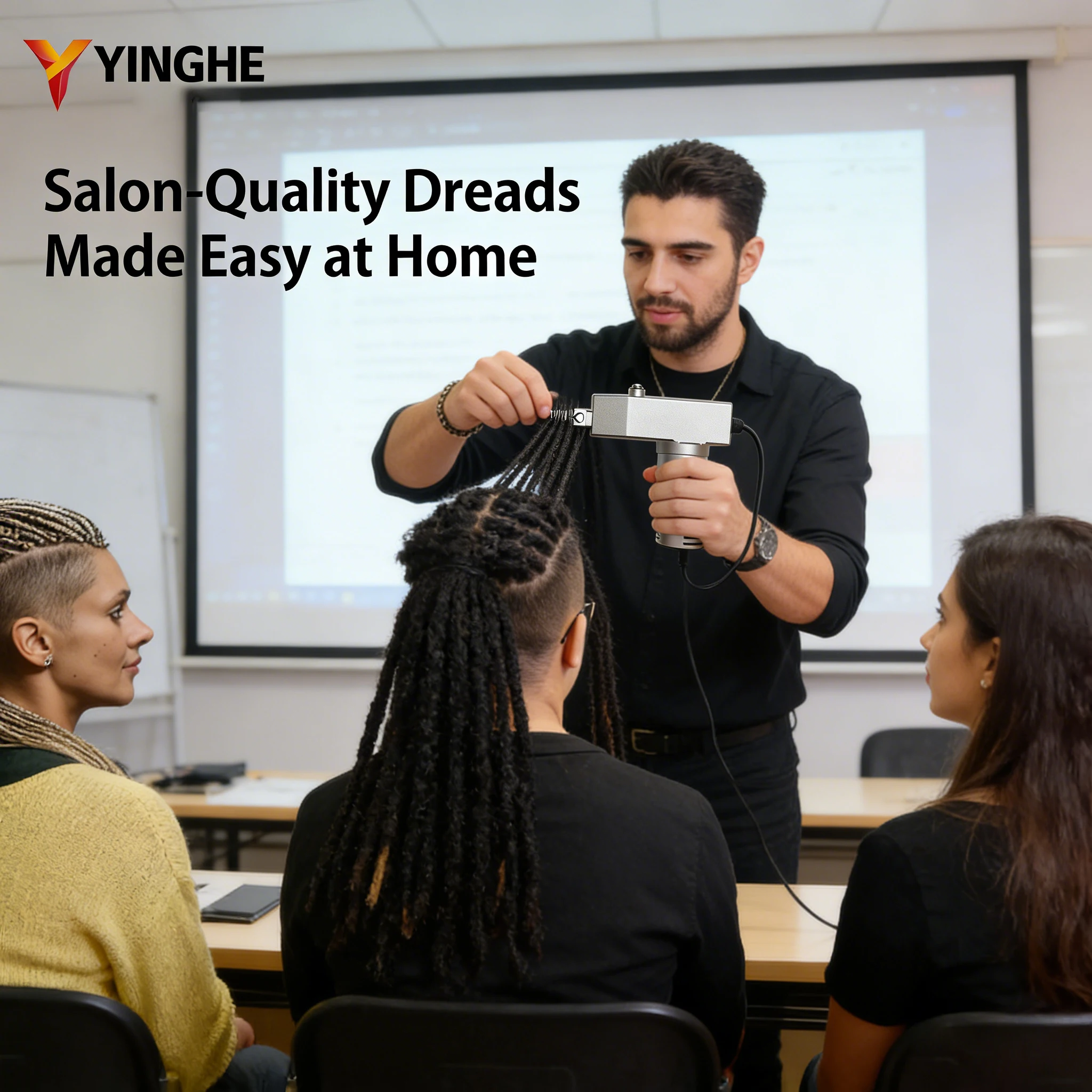 

Новая усовершенствованная машинка для создания мини-дредов - ручная и настольная вязальная машина с 6 насадками для профессиональных результатов