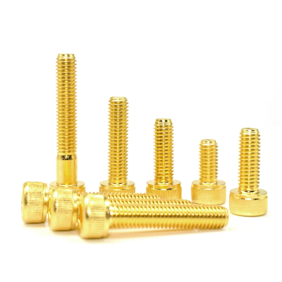 M2 M2.5 M3 M4 M5 Hexagon Hex Socket Cap Head Screws DIN912 Grade 12.9 Alloy Steel Titanium Plating Gold Allen Bolts