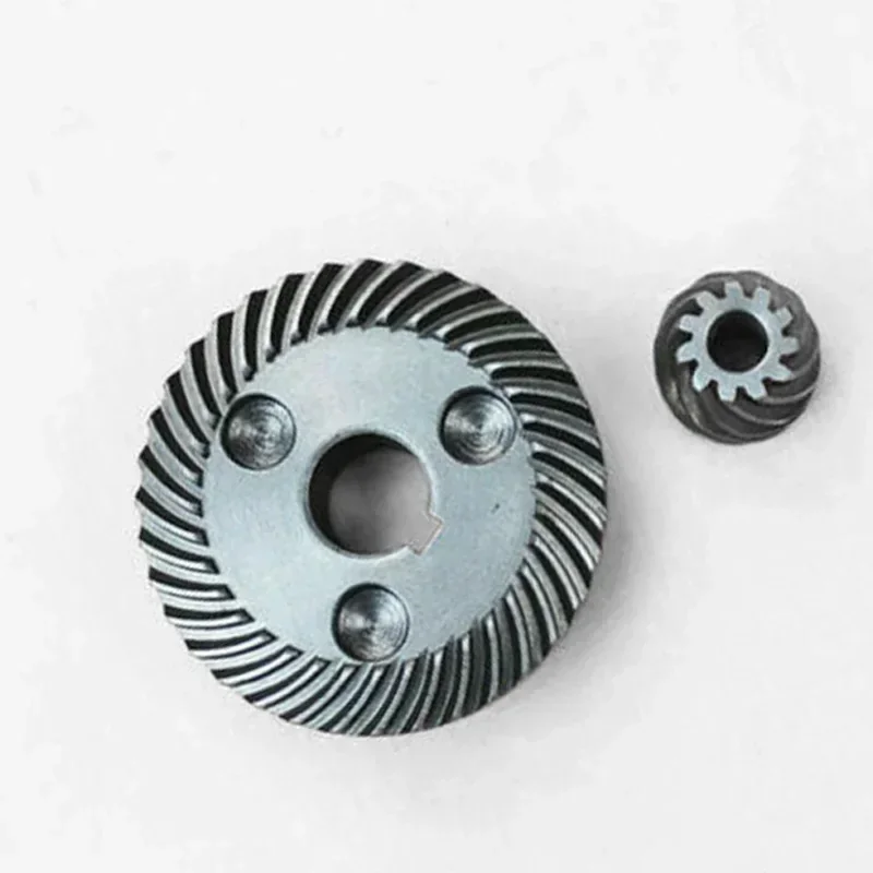 

ALLGOOD Replacement Spiral Bevel Gear Spare Repair Tool Spiral Bevel Gear Set With Spiral Tee For Angle Grinder 9555 NB 9554 NB