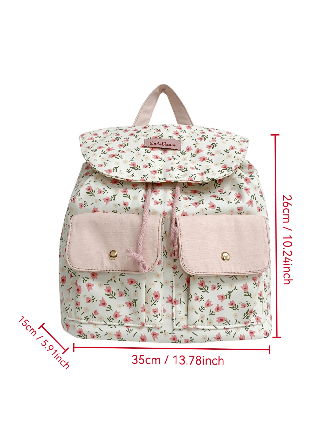 A simple and lovely lady\'s pure color backpack, fashionable and fashionable, suitable for daily use