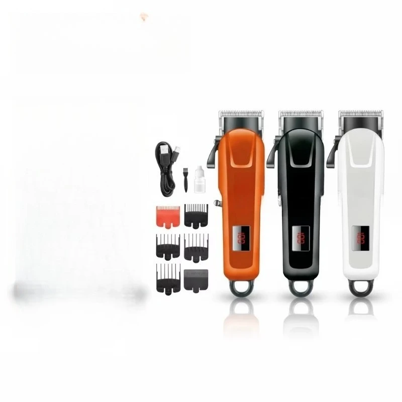 

Беспроводные машинки для стрижки волос 7000 об/мин, 390 регулируемых лезвий, LED-дисплей, 120 минут работы, USB, английская версия, RV