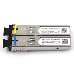 1pair SC LC 20km GBIC 1.25G Gigabit SFP single mode single fiber optical module DDM compatible with Huawei H3C h3c Ruijie switch