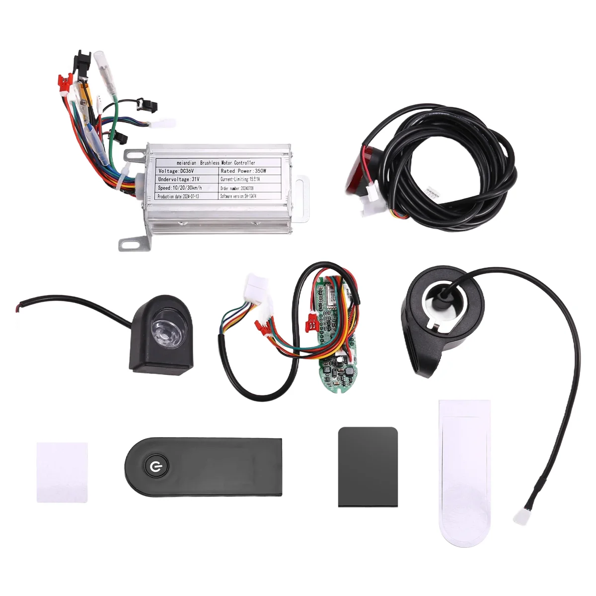 36V 350W Brushless Controller+Bluetooth Meter+Light+Accelerator+Cover Kit for Xiaomi M365/M365 Pro Electric Scooter