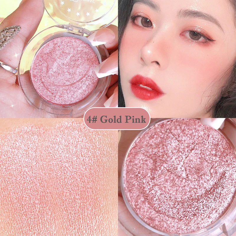 

Facial Highlighter Makeup Palette Face Lasting Glow Brighten Contour Shimmer Powder Pearly Matte Glitter Shadow Powder Blusher