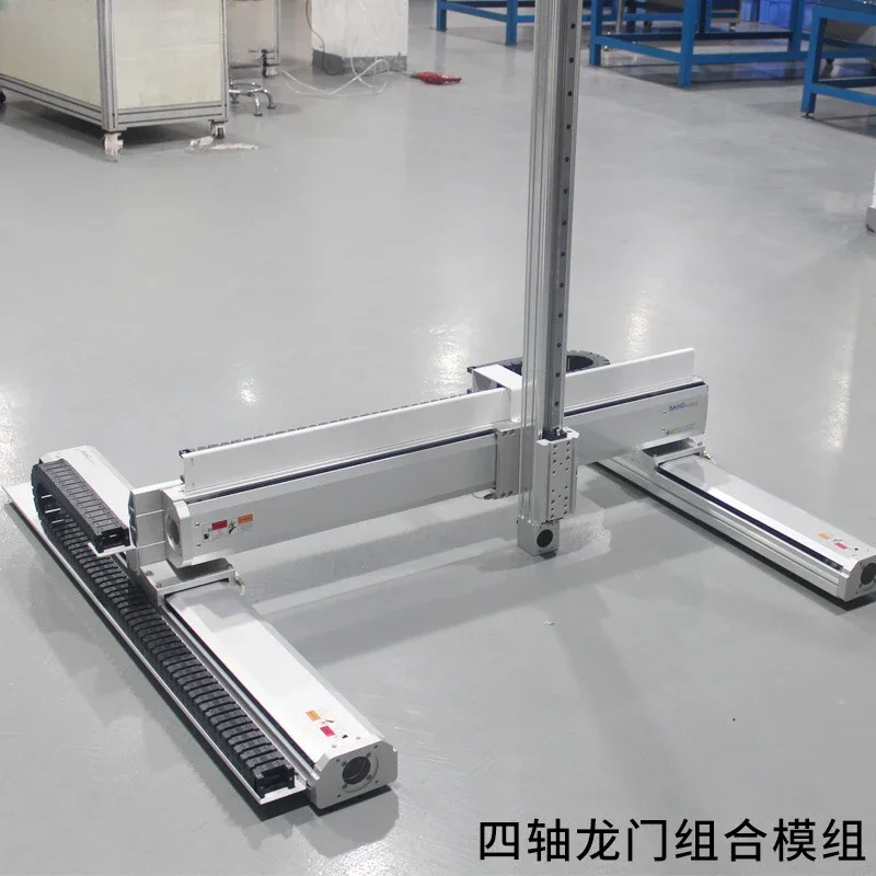 Numerical control milling machine xyz gantry sliding table, double drive dustproof painting electric cross line rail sliding