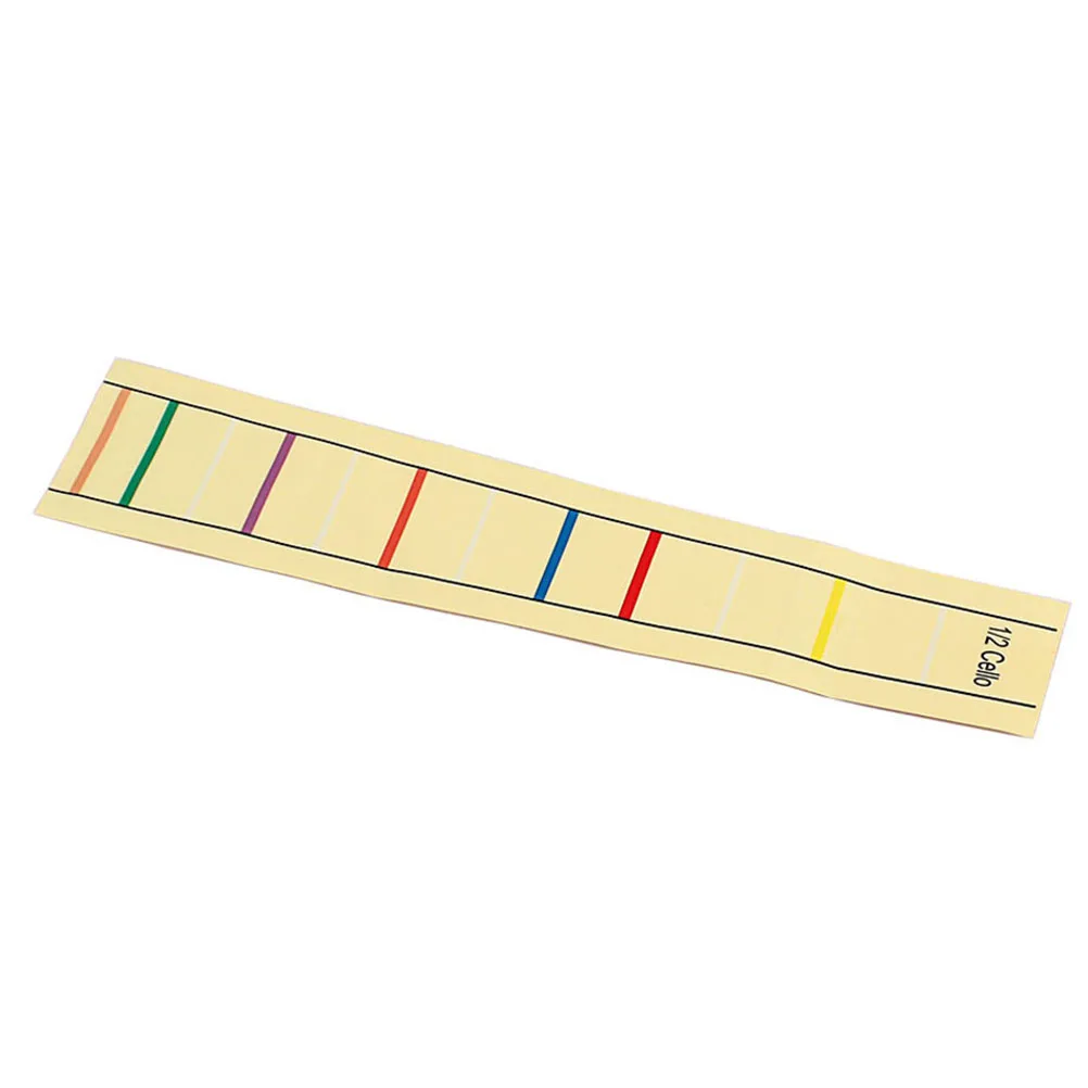 

Cello Finger Sticker Fret Fingerboard Label Sticker Finger Position Marker for 1/2 Size Cello (Light Yellow)