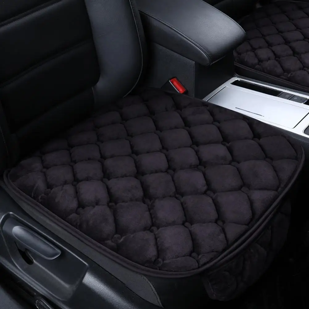 미끄럼 방지 쿠션 카시트 커버, 겨울용 따뜻한 시트, 범용 앞 의자 시트 통기성 패드, 차량용 자동차 시트 보호대