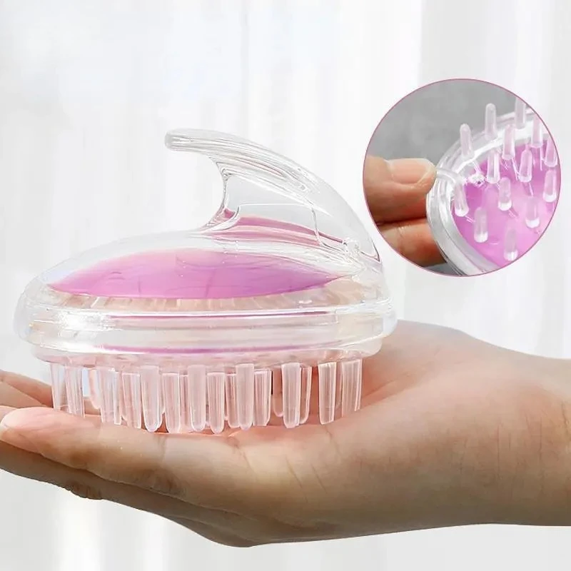 

Силиконовая щетка для мытья волос, массажная расческа для головы, массажная щетка для головы, тела, ванна, спа, салон для похудения, парикмахерский инструмент