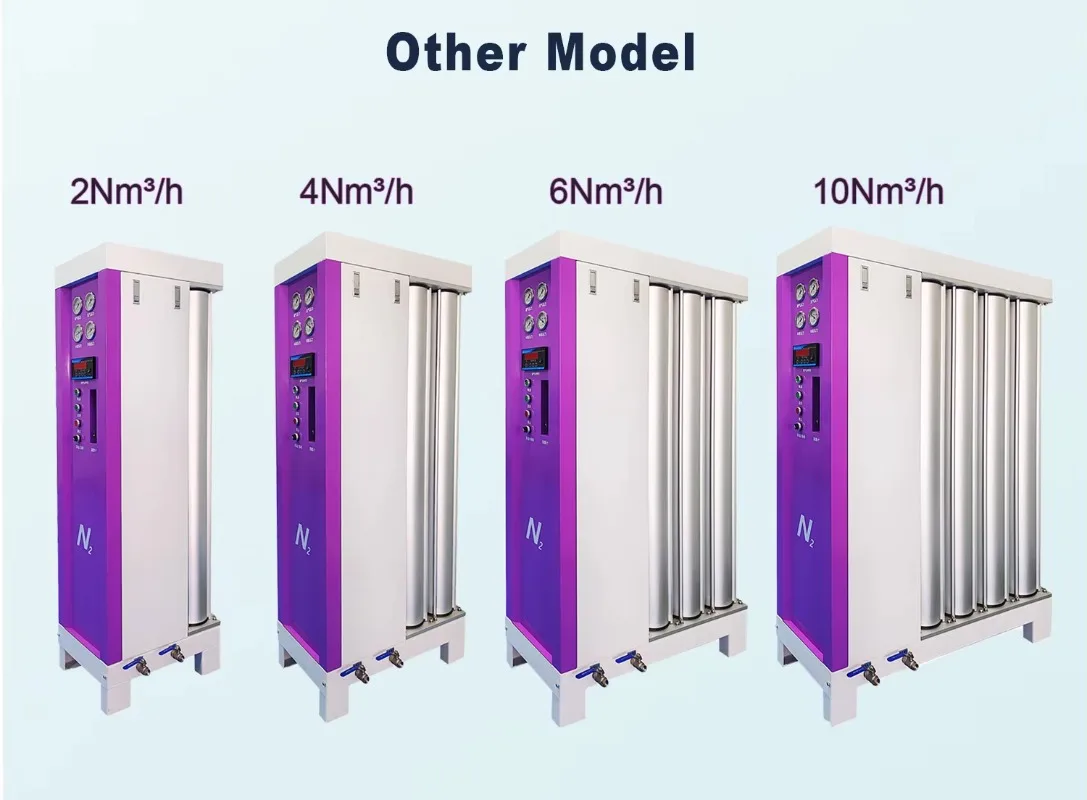 نقاء عالية 95 ~ 99.9995% PSA مولد غاز النيتروجين 220 فولت قطع الليزر التلقائي نبات غاز النيتروجين PLC علبة التروس محرك الأساسية #6