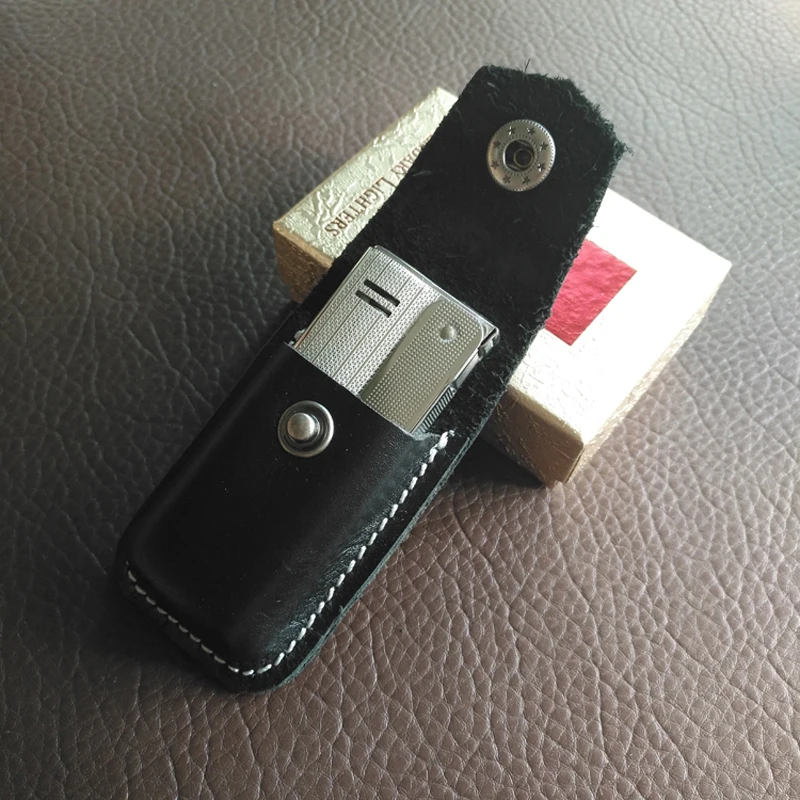 Leather Sheath Genuine Leather Case for IMCO 6600 6700 Lighter Portable Belt Loop Holster Durable Protective Lighter Pouch