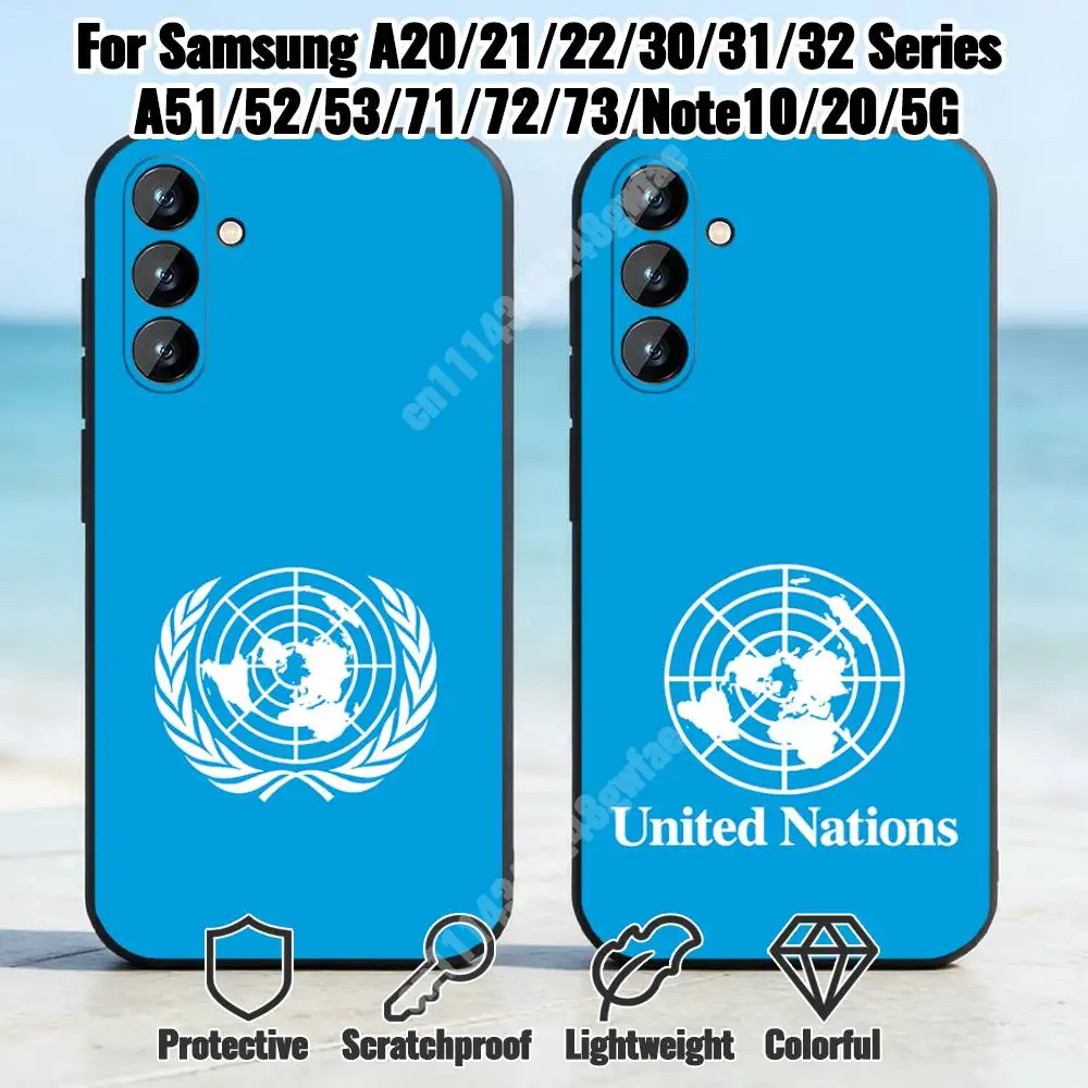 U-United N-Nations UN Organizations Phone Case for Samsung Galaxy A10 11 12 20 21 22 S E A30 31 32 A40 41 42 TPU Cover