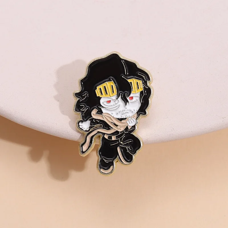 Custom Japanese Anime Characters Brooches Lapel Badges Funny Cartoon Jewelry Gift for Kids Fans Friends MHA Enamel Pins