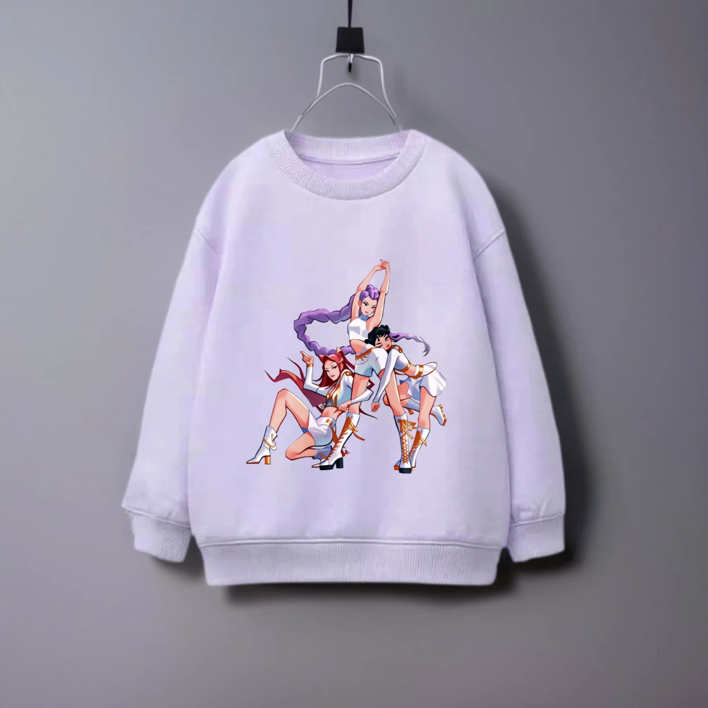 المعبود الفتيات المطبوعة الاطفال بلوزات بسيطة أزياء الأطفال ملابس الربيع/الخريف عارضة هوديي Crewneck قمم طويلة الأكمام 0-7 سن #2