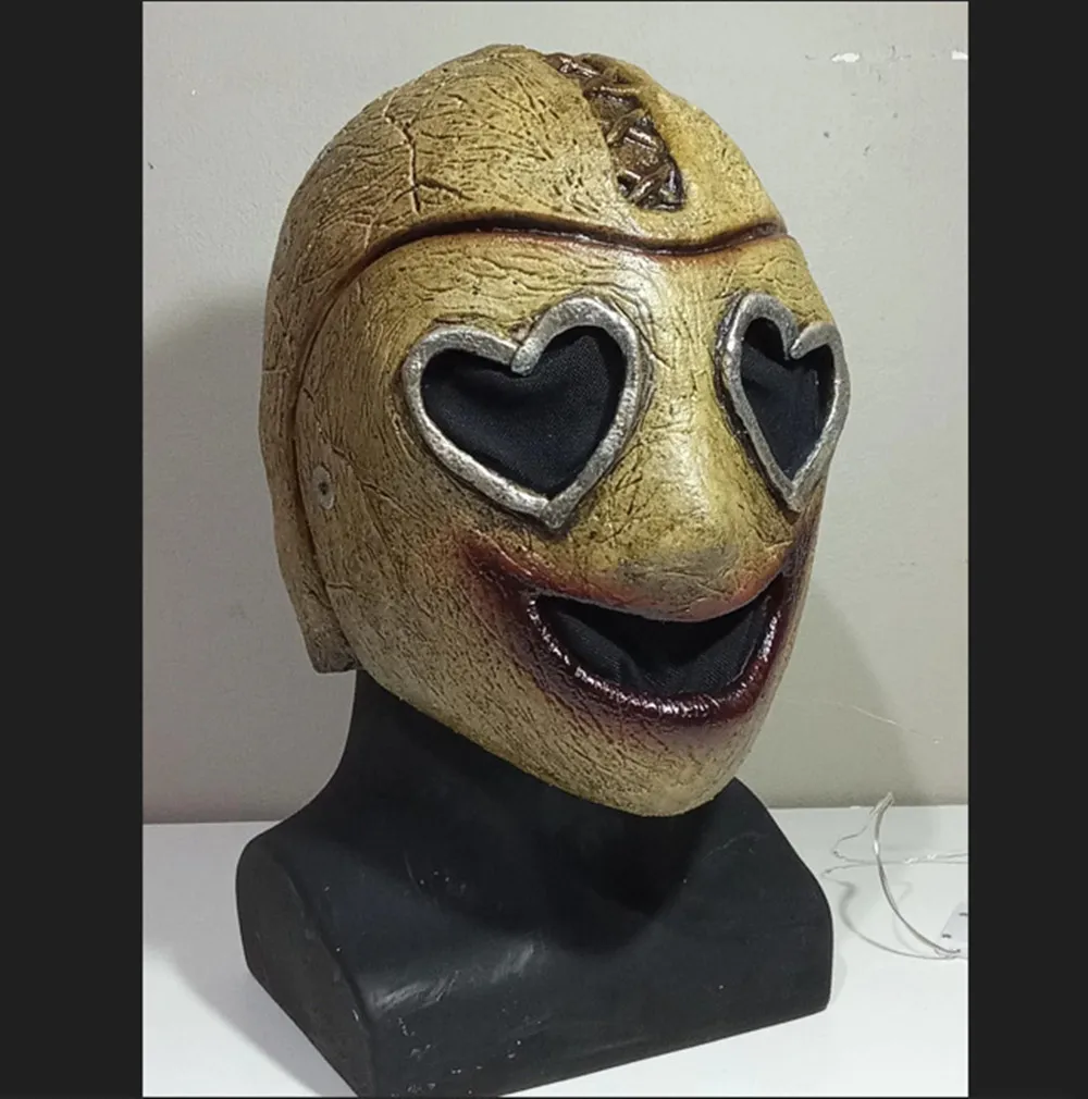Herzaugen Gruselige Latex-Maske für Erwachsene für Geisterhaus-Party und Karneval Herzaugen-Maske – Detail 2