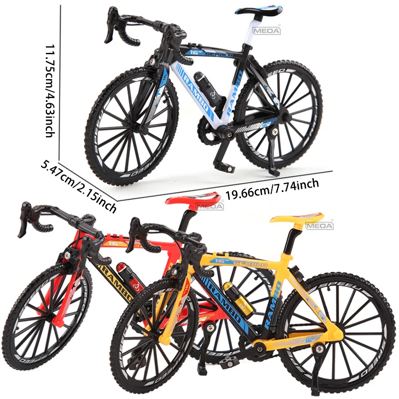 1:8 Dito in plastica BMX Giocattolo Decorazione da tavolo Artigianato per gli amanti del ciclismo ﻿ Giocattolo modello di bicicletta per mini bici da strada pressofuso in scala ﻿