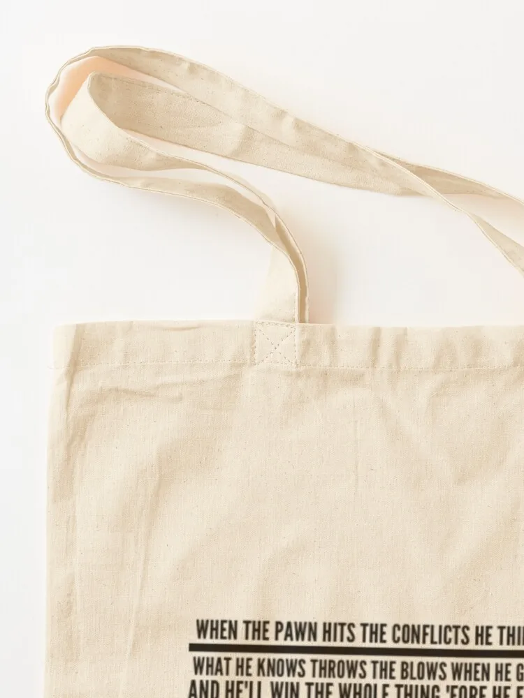 When The Pawn Poem (Black) Tote Bag large size bags Canvas stote bag supermarket folding bag Cloth