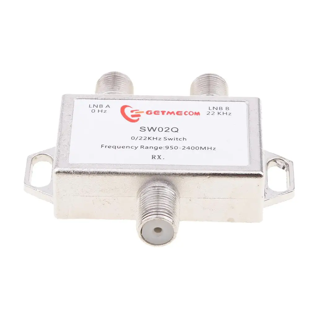 2 x 1 DiSEqC Multi Coaxial Switch 0/22KHz LNBF Multi Switch 950-2400MHz