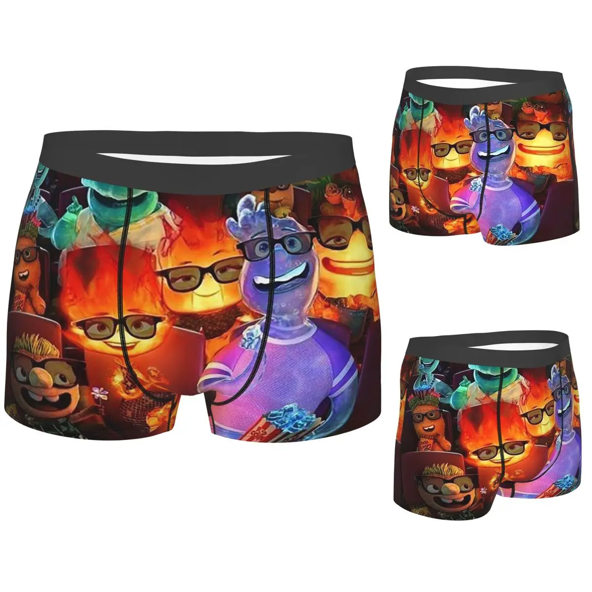 

Boxer Underpants Shorts Cartoon ElementTal Panties Men Breathable Underwear for Homme Man Boyfriend Gifts