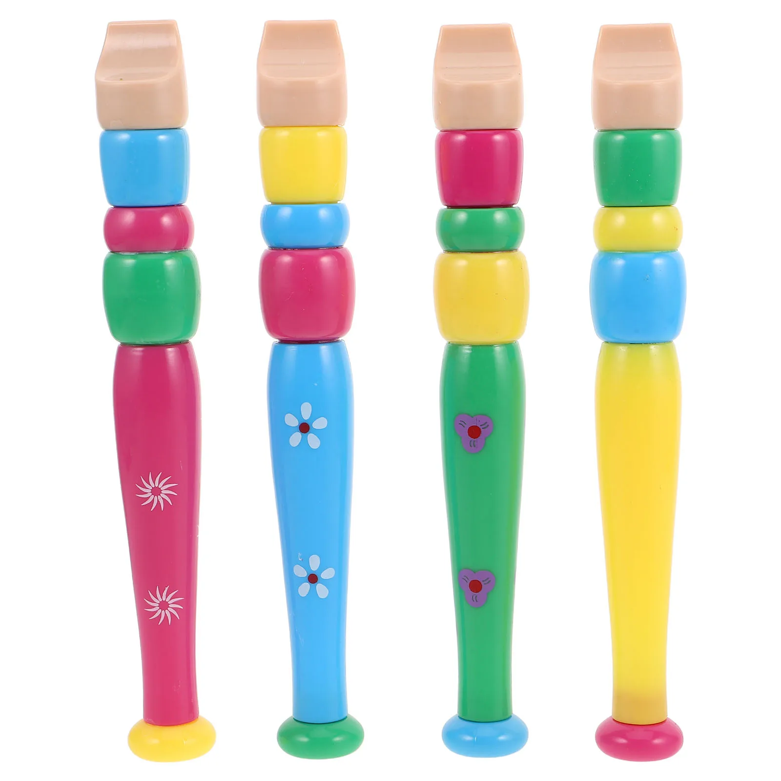 

4pcs Children Flute Kids Musical Instruments Plastic Lightweight Clear Tones Music Class Home School Toy Beginner