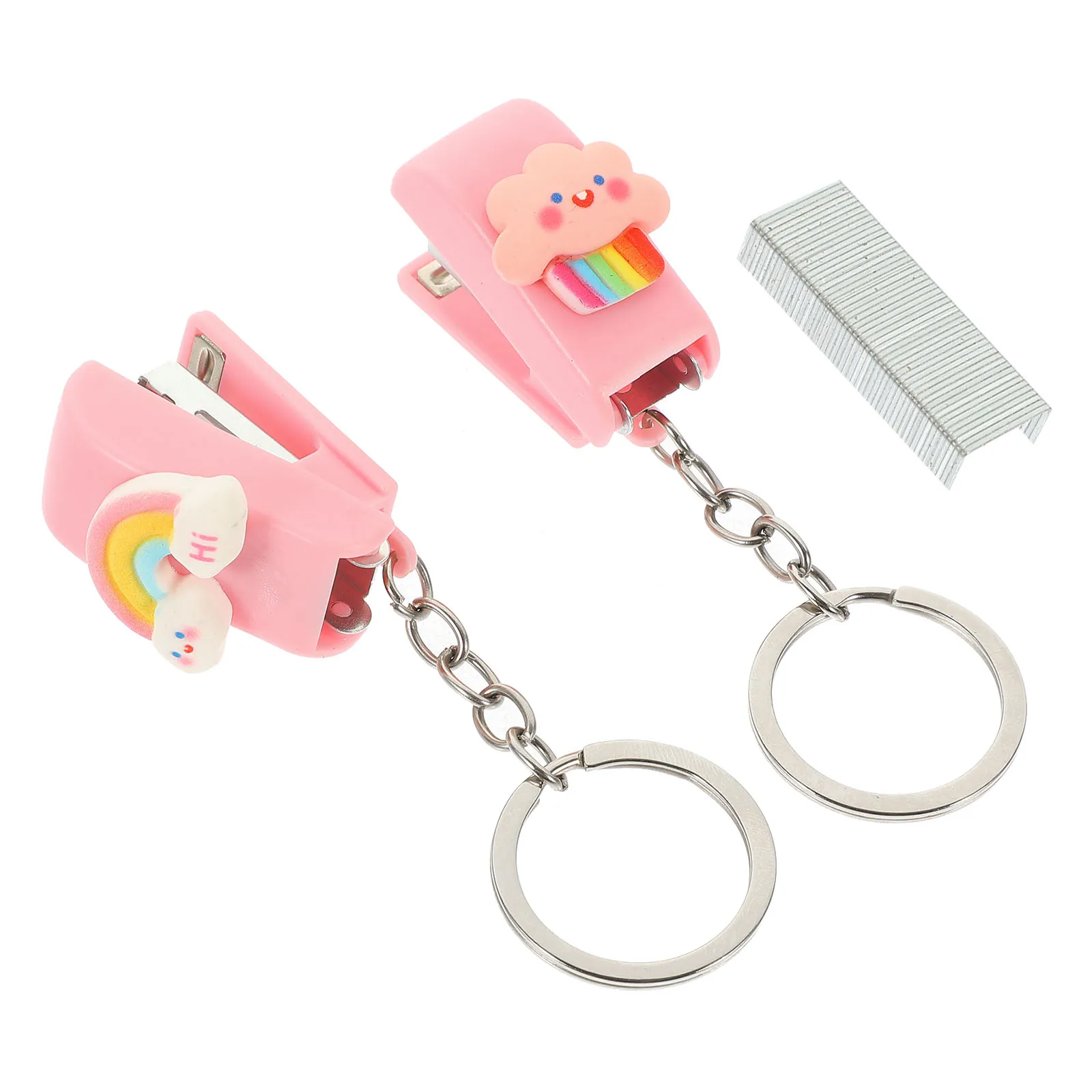 

Stapler Small Handheld Office Desk Desktop for Metal Cute Staplers Mini Compact Baby