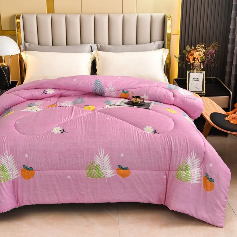 

100% Cotton Winter Quilted Blanket Goose Down Duvet Quilt 3d Bread Duvet/quilt All Season Comforter Winter Luxury Blankets