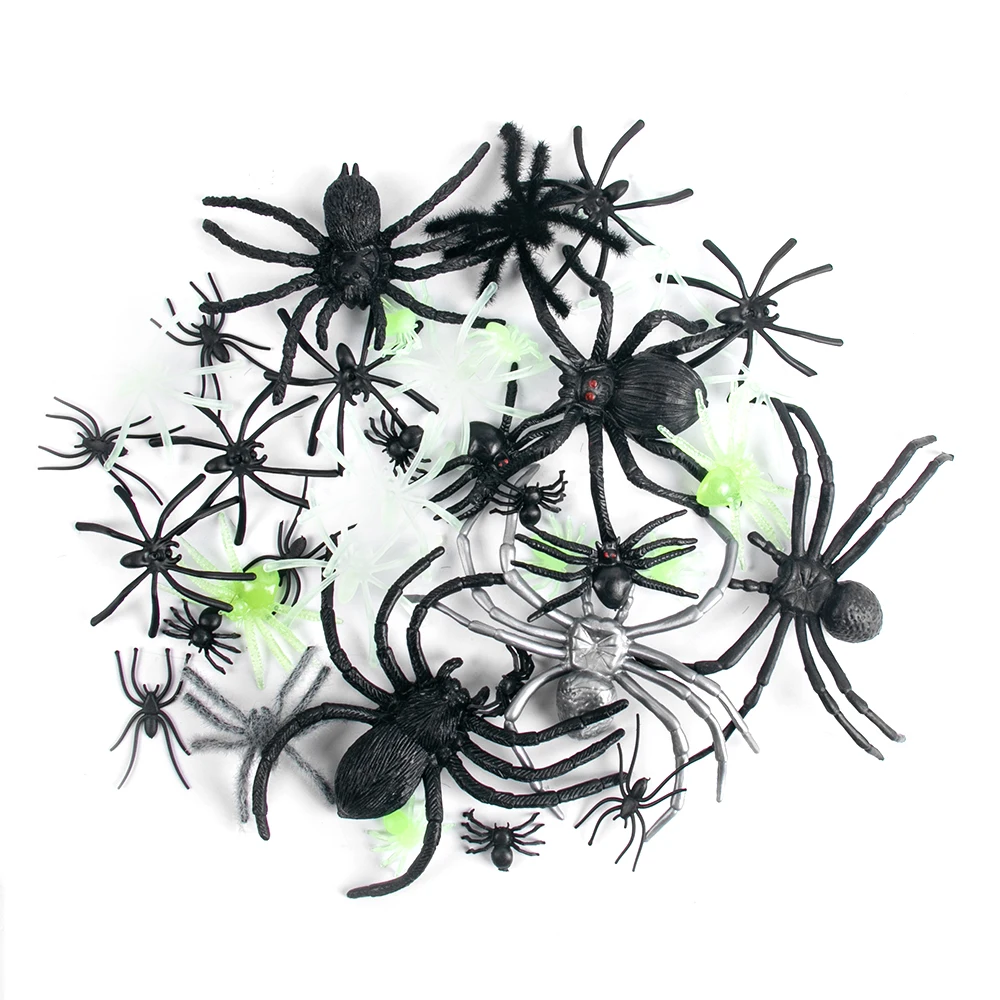 Realistic Plastic Fake Bug Trick Toys Insects Halloween Prank Toy Cockroaches Spiders Worms Kids April Fool\'s Day Prank Gifts
