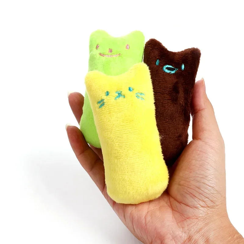 

5 Pieces Pet Thumb Expressions Interactive Plush Cat Toy Chewing Teeth Grinding Anti Bite Toy, Contains Catgrass And Catnip