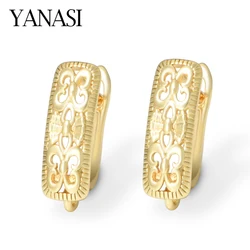 1 Pair French Elegant Butterfly Hollow Out Hook Earrings 18K Gold/ Rhodium Plated Jewellery Making Accessories For Women