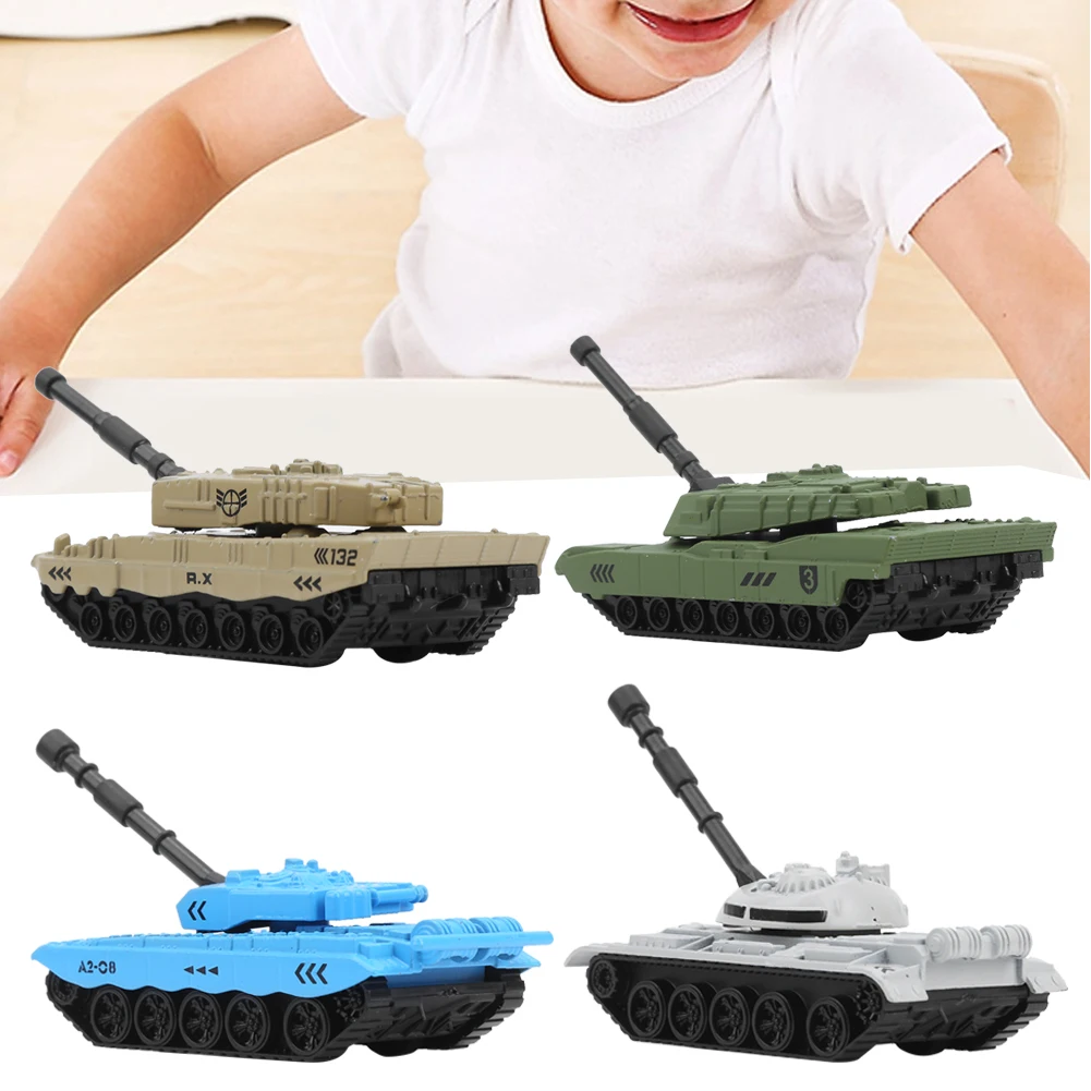 

ZK50 4pcs Alloy Tank Model Highly simulation Decoration Military Tank Model Toy for KidAlloy Tank Model