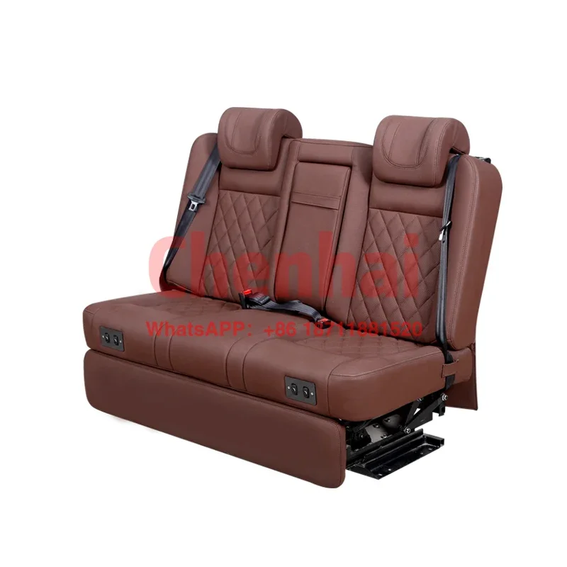 CustomizedJYJX019 Luxury Leather Auto Seat Van Conversion Motorhome Sofa Bed Seat Sprinter