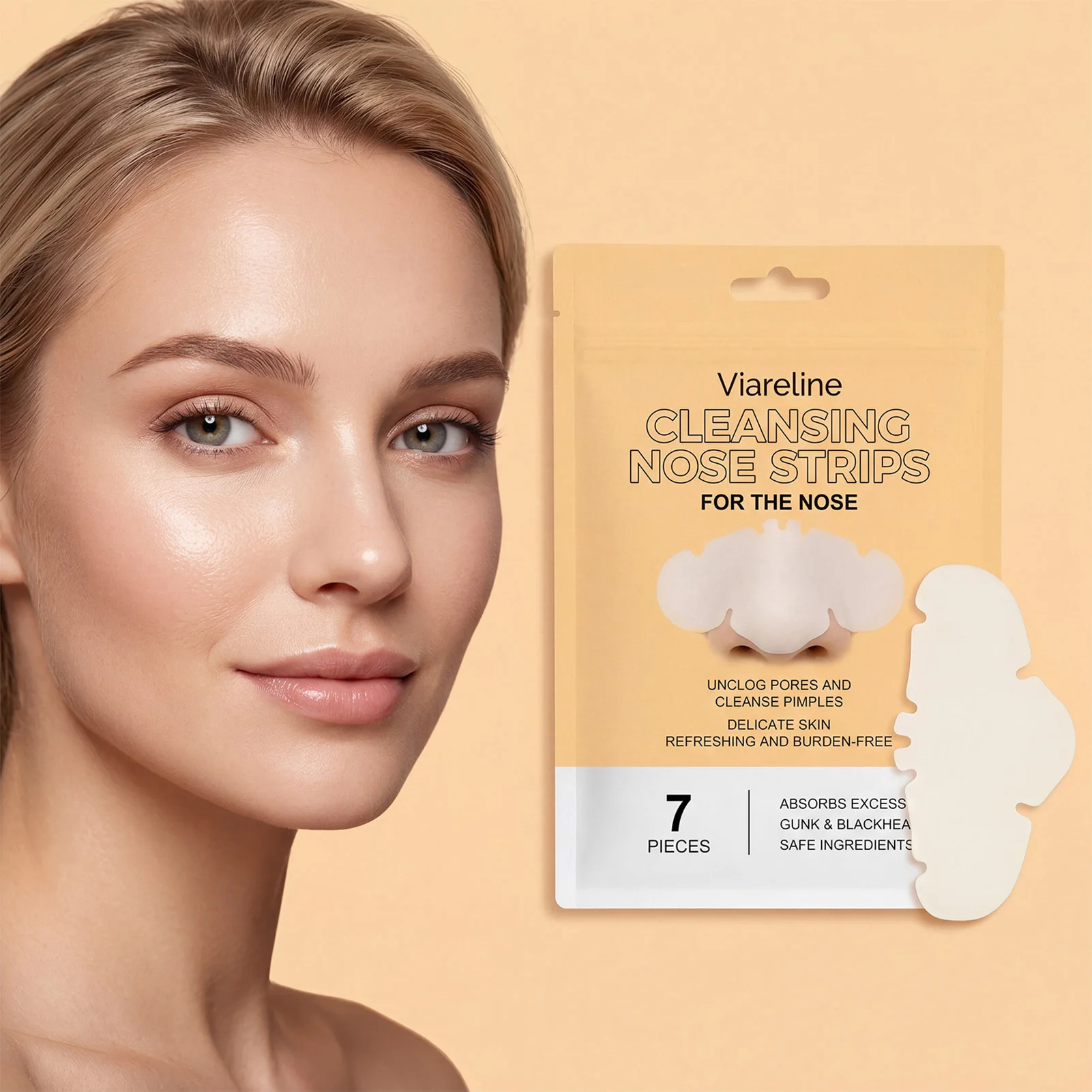 Blackhead Remover Pore Nasal Strips Gentle Deep Cleansing Nose Strips With Water-soluble Colloid Formula Facial Care Accessories