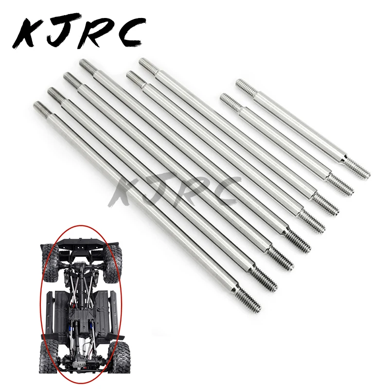 

Stainless Steel TRX4 Chassis Pull Rod Anti-rust Rod without Ball Joint for RC Car TRX-4 324 Wheelbase Defender Tactical