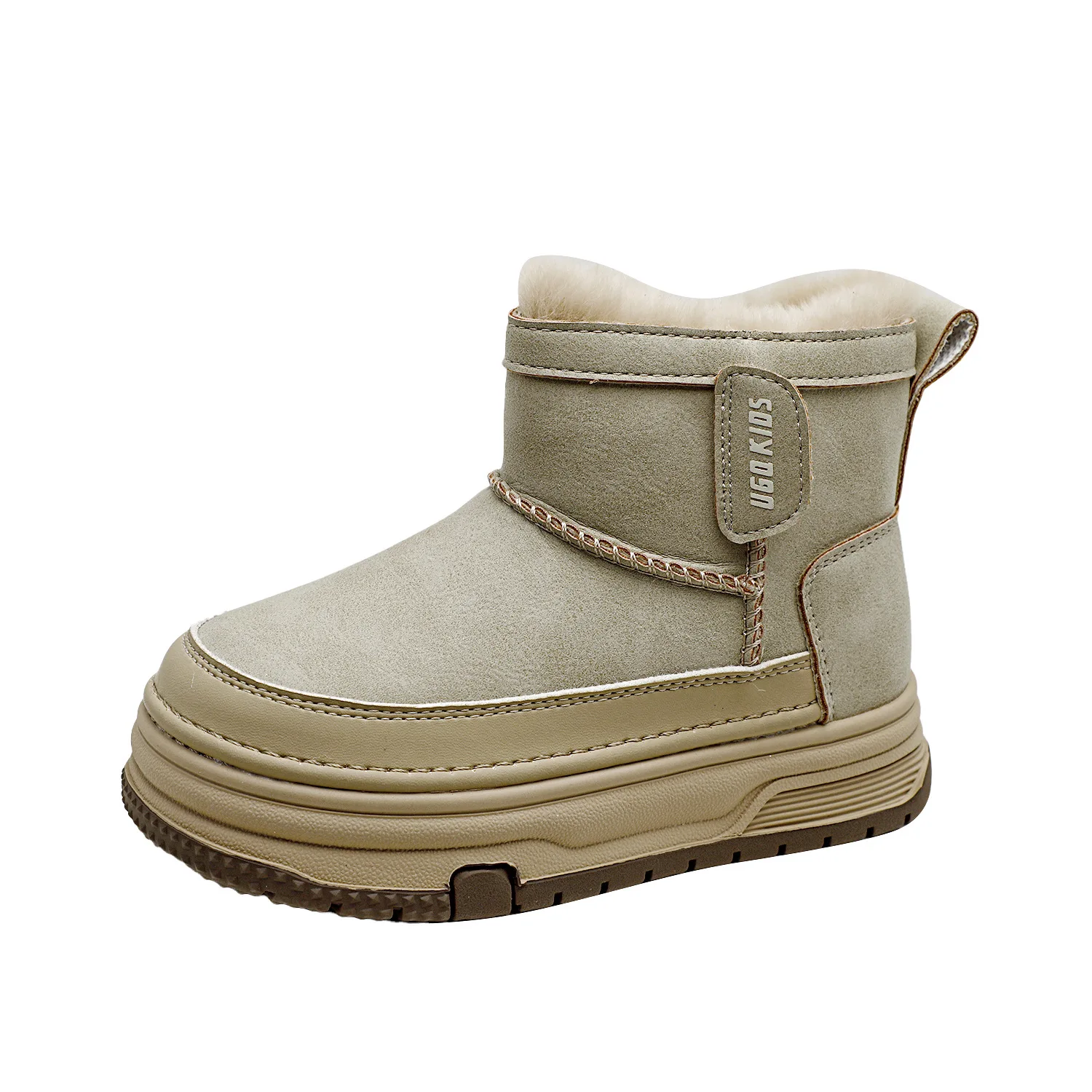 

Новые зимние универсальные детские повседневные флисовые теплые зимние ботинки на толстой подошве для мальчиков и девочек, модные хлопковые сапоги для малышей