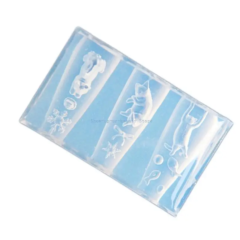 

R9JE Cats Art Silicone Mould Portable Accessory for Household Decorations