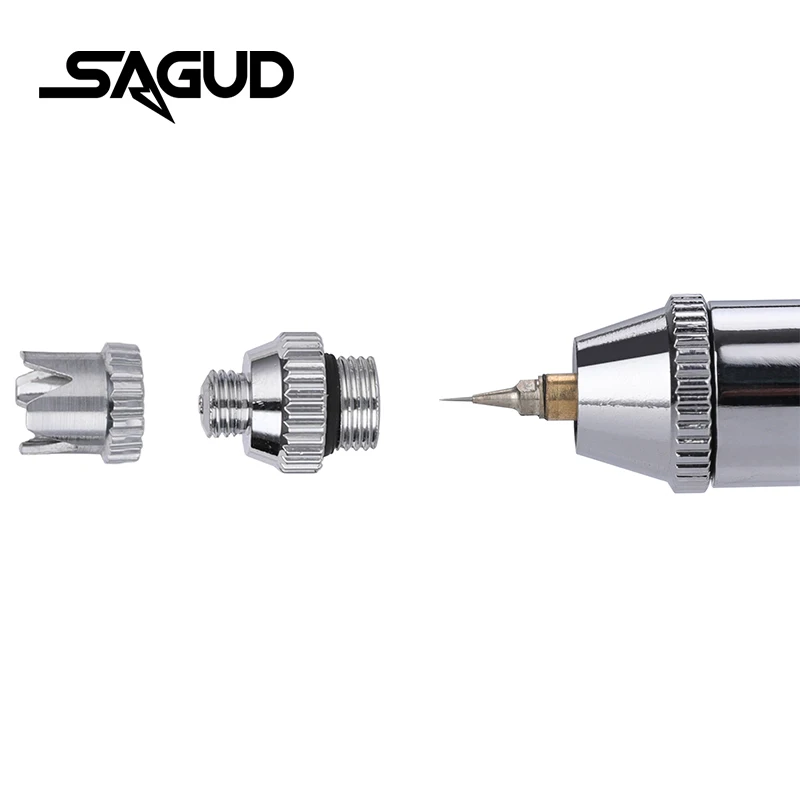 Imagem -03 - Sagud-kit Airbrush Dual Action Gravity Pistola de Pintura Maquiagem Face Tattoo Art Ferramenta Faça Você Mesmo com Air Brush Set