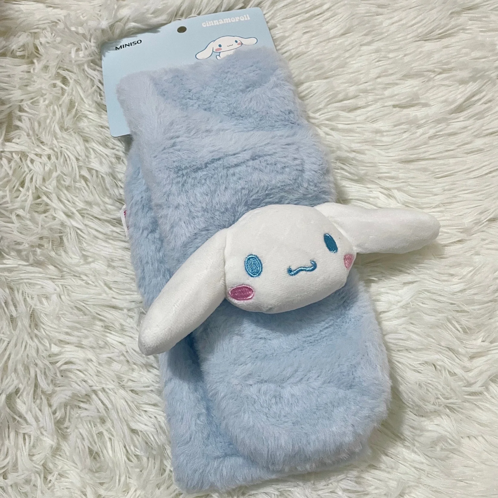 Sanrio Cinnamon Adult Version Stereoscopic Doll Plush Scarf Cold Protection Scarf Autumn Winter Outfit Coordination Accessories