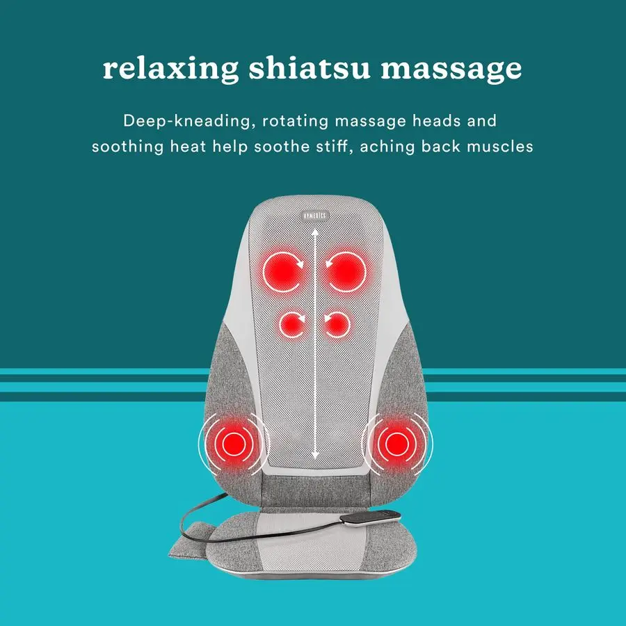 وسادة تدليك الاهتزاز Shiatsu Kneading amp مع الحرارة، العجن العميق، جهاز التحكم عن بعد المحمول، موجات الاهتزاز القطني، 3 مناطق تدليك