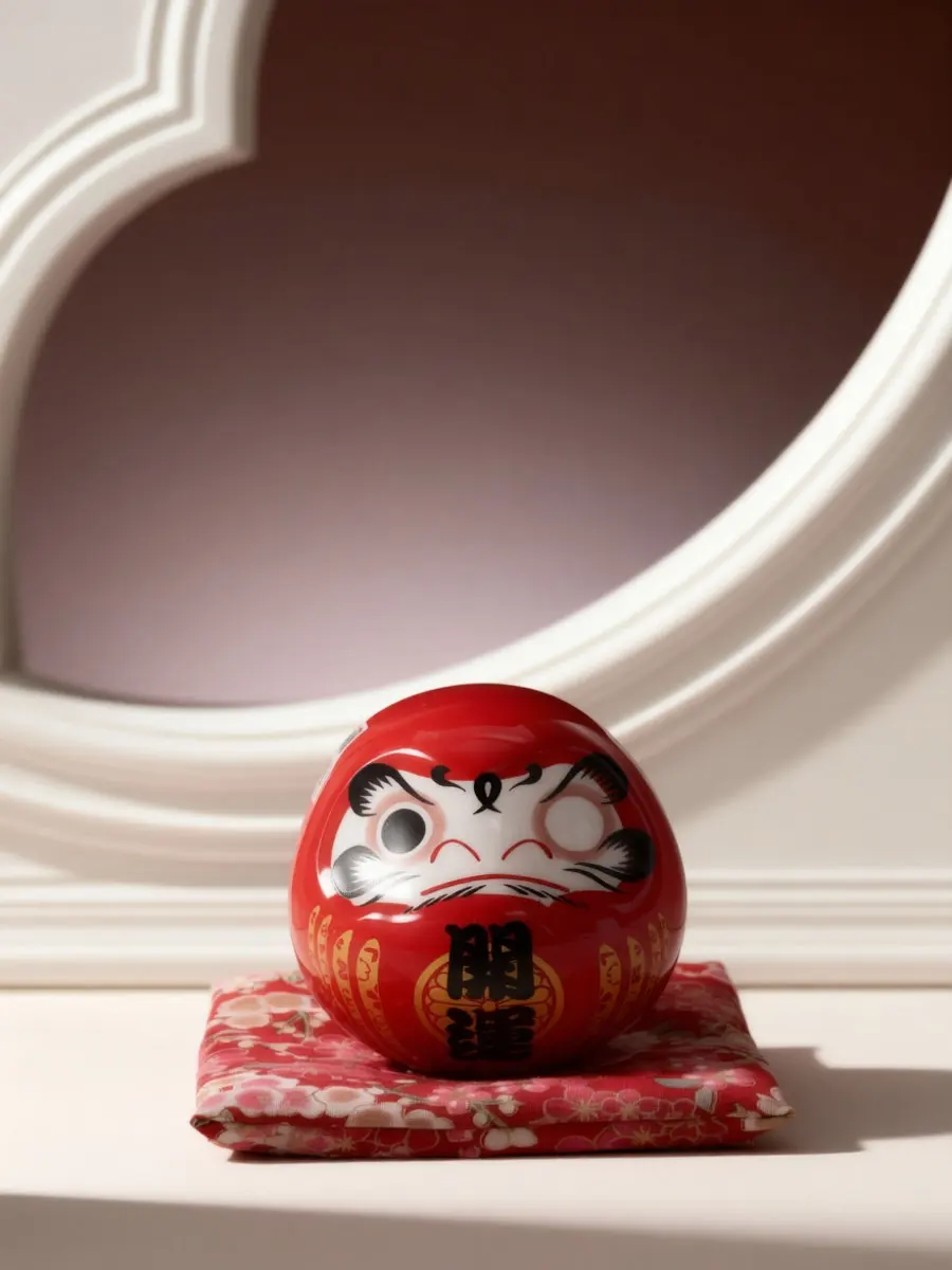 Japanese Style Ceramic Sculpture Elegant Classic Decoration for Home Office Restaurant Car Interior