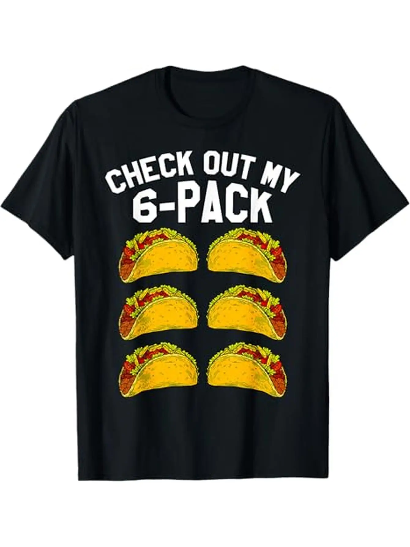 

Men's T-shirt Cotton Fitness Taco Fun Mexican fitness Top Taco Lover T-shirt Harajuku y2k casual O-neck short sleeved unisex