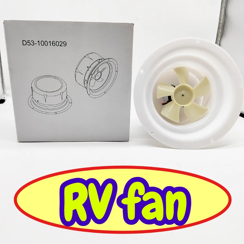 RV Solar Ventilation Fan Roof Exhaust Fan Solar Powered Vent Fan for Camper Van Motorhome Trailer Boat Part