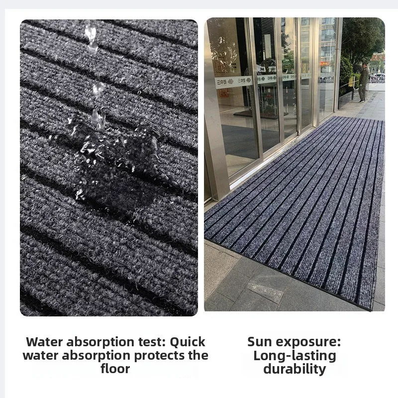 Waterproof Anti-Slip Entrance Mat Customizable Company Commercial Door Mat Welcome Carpet Hotel Exterior Cut Rug Non-Slip