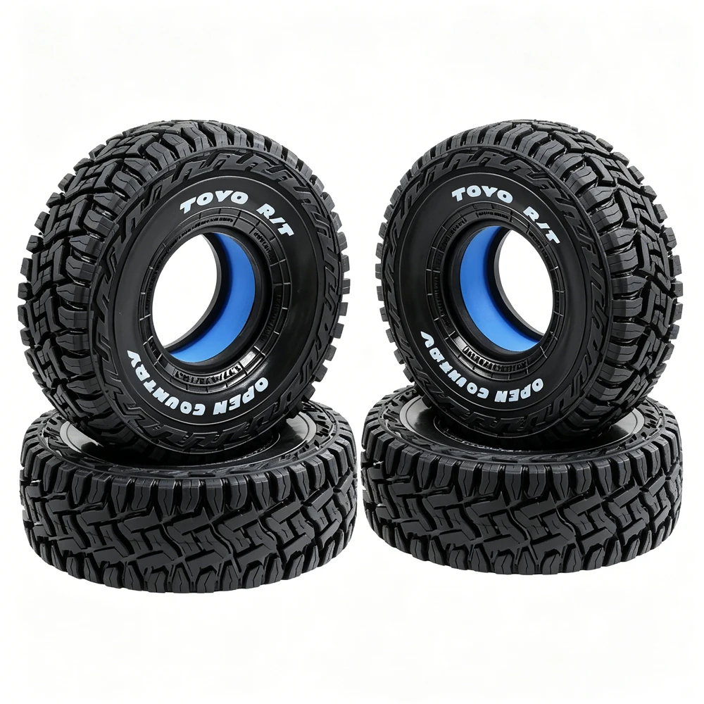 

4pcs Butyl Rubber Tires 120*45mm Mud Terrain 1.9" Wheel Tires for 1/10 Rc Crawler Car Axial Scx10 Capra Traxxas Trx4 Yikong Rgt